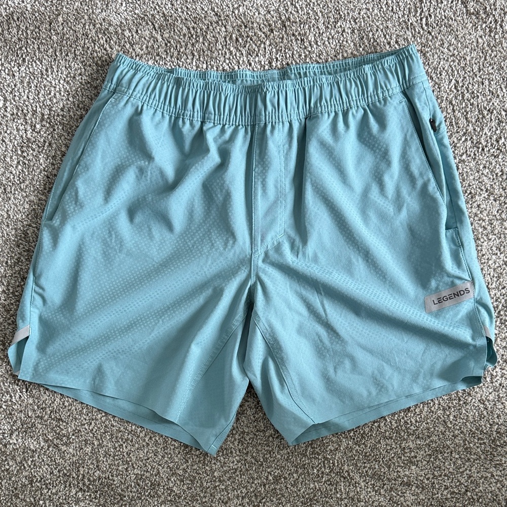 Men's Light Blue Athletic Shorts Legends